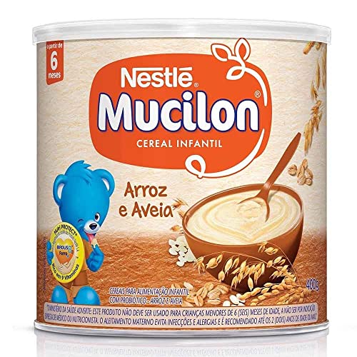 Mucilon Cereal Infantil Arroz E Aveia 400G