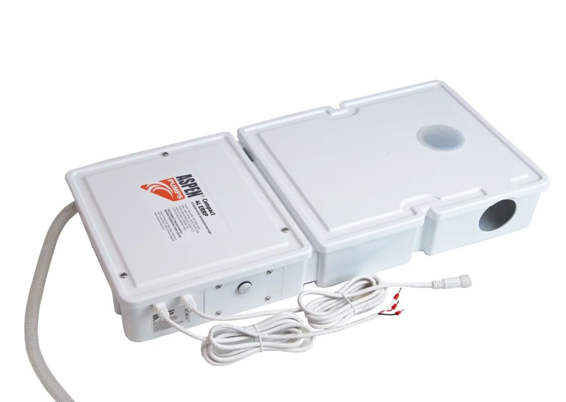 Aspen Pumps Bomba de Condensación Compact 4L Errp para Cámaras Frigoríficas y Vitrinas Refrigeradas, Bomba de Condensación FP3550 para Refrigeración con depósito de 4,2 l