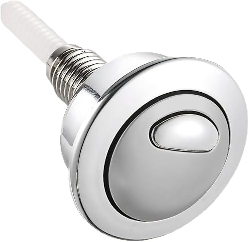 Bouton poussoir pour valve Optima 49, Bouton Chasse D'eau Wc Double Chasse D'eau Avec Bouton Chass-e D'eau Poussoir Double Chasses D'eau Pour Chasses D'eau WC, 48 mm de diamètre