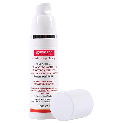 Gymsegbe AHA - Tratamiento exfoliante 20% glicólico, 10% láctico para una piel radiante, suave y renovada – Pro Chemical Peel disuelve las células