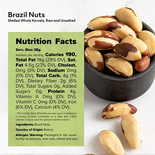 Nuts U.s. – Brazil Nuts | Shelled Whole Kernels | Raw And Unsalted | Non-Gmo And Steam Pasteurized | Packed In Resealable Bags!!! (2 Lbs) #TOP4