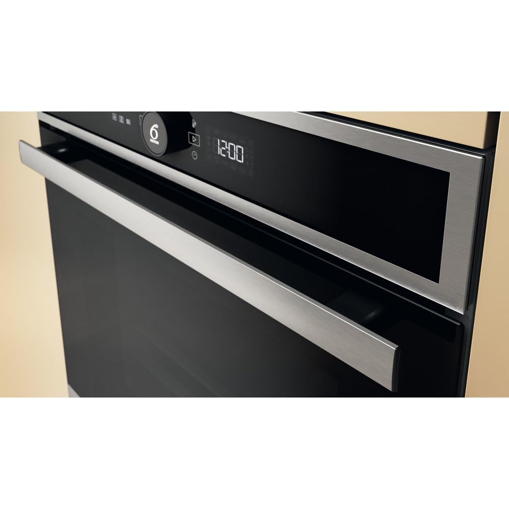 Whirlpool WOI4IS8HM0XA Forno a incasso multifunzione Inox 17 funzioni Pizza310? Cook4 Steam+ classe A+ 73Lt, Idrolisi