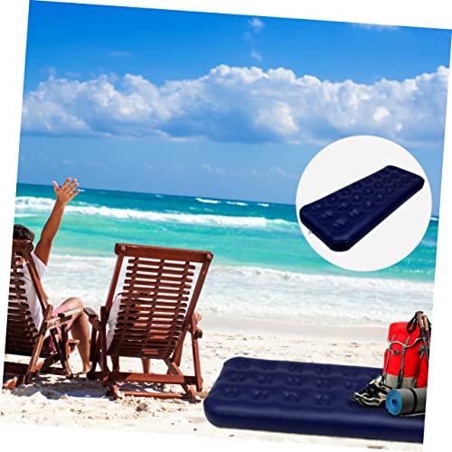 Matelas de camping simple autogonflant confortable matelas gonflable PVC floqué