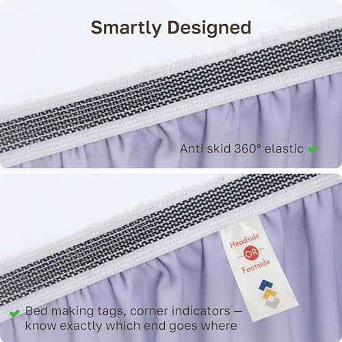 Image of California Design Den 100% Organic Cotton Cal King Fitted Sheet, Lavender