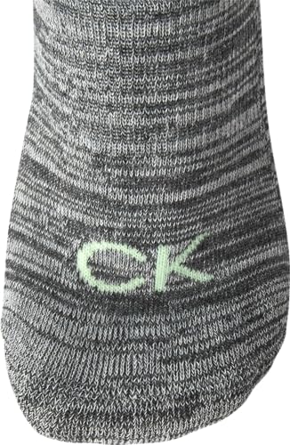Image of Calvin Klein Womens No Show Socks - 6 Pack Breathable Cotton Blend Athletic Performance Low Cut Running Socks for Women