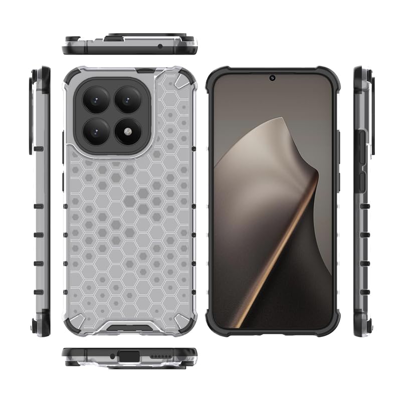 Image of Plastic Bumper Back Case Cover for Xiaomi 15T / Mi 15T 5G (Transparent)