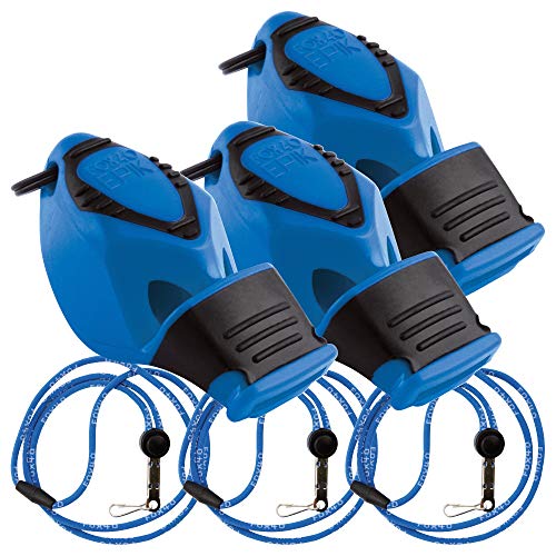 Fox 40 EPIK CMG bleu sifflet de sécurité et sport outdoors avec son cordon détachable