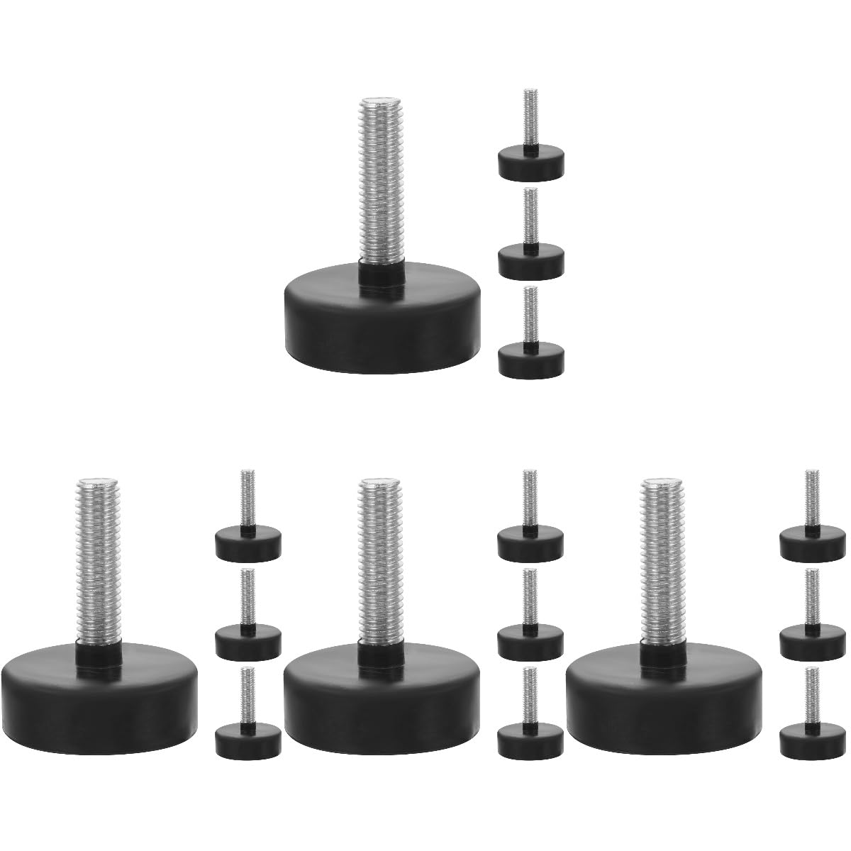 SHINEOFI 4 Ensembles Patins Réglables pour Meubles De Nivellement Antidérapants pour Chaises Et Tables Ajustables pour Bureau Et Équipements pour Maison Et Bureau 4 Pièces * 4