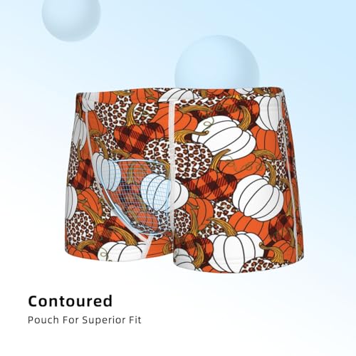 Boys' Cotton Boxer Brief Soft Underwear-Various Pumpkins4