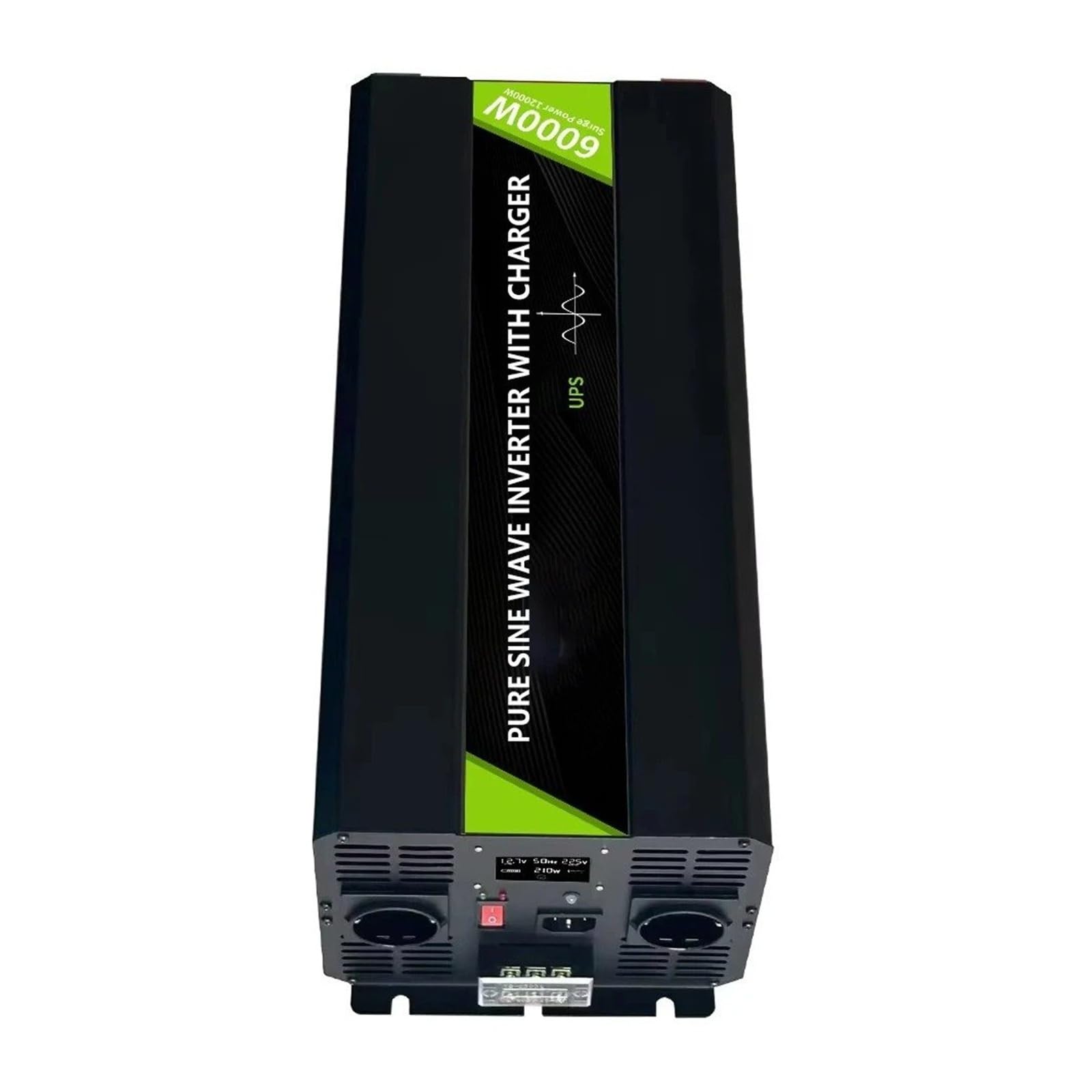 Inversor Potencia DC12V 24V48V AC 220V 110V Potencia 12KW 10KW 8KW UPS para Cargador Inversor Sinusoidal para Pura Convertidor Solar Coche RV Convertidor