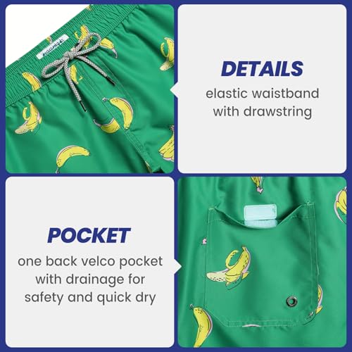Image of maamgic Mens Swim Trunks 5 Inch with Mesh Liner Breathable for Beach