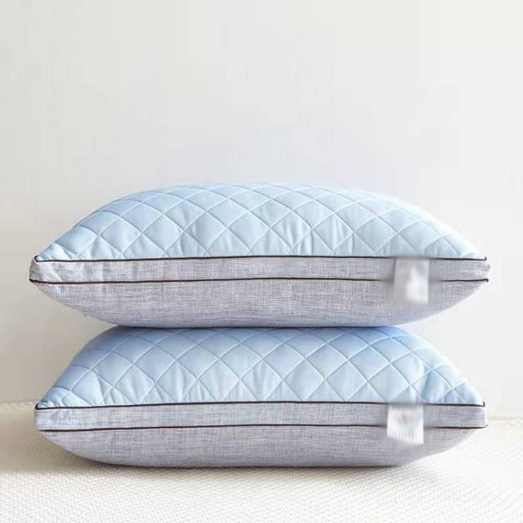 MFJGHU Purpose Pillow For Winter And Cool Feeling Latex Velvet Core Help Sleep Washable Bedding(White-style)