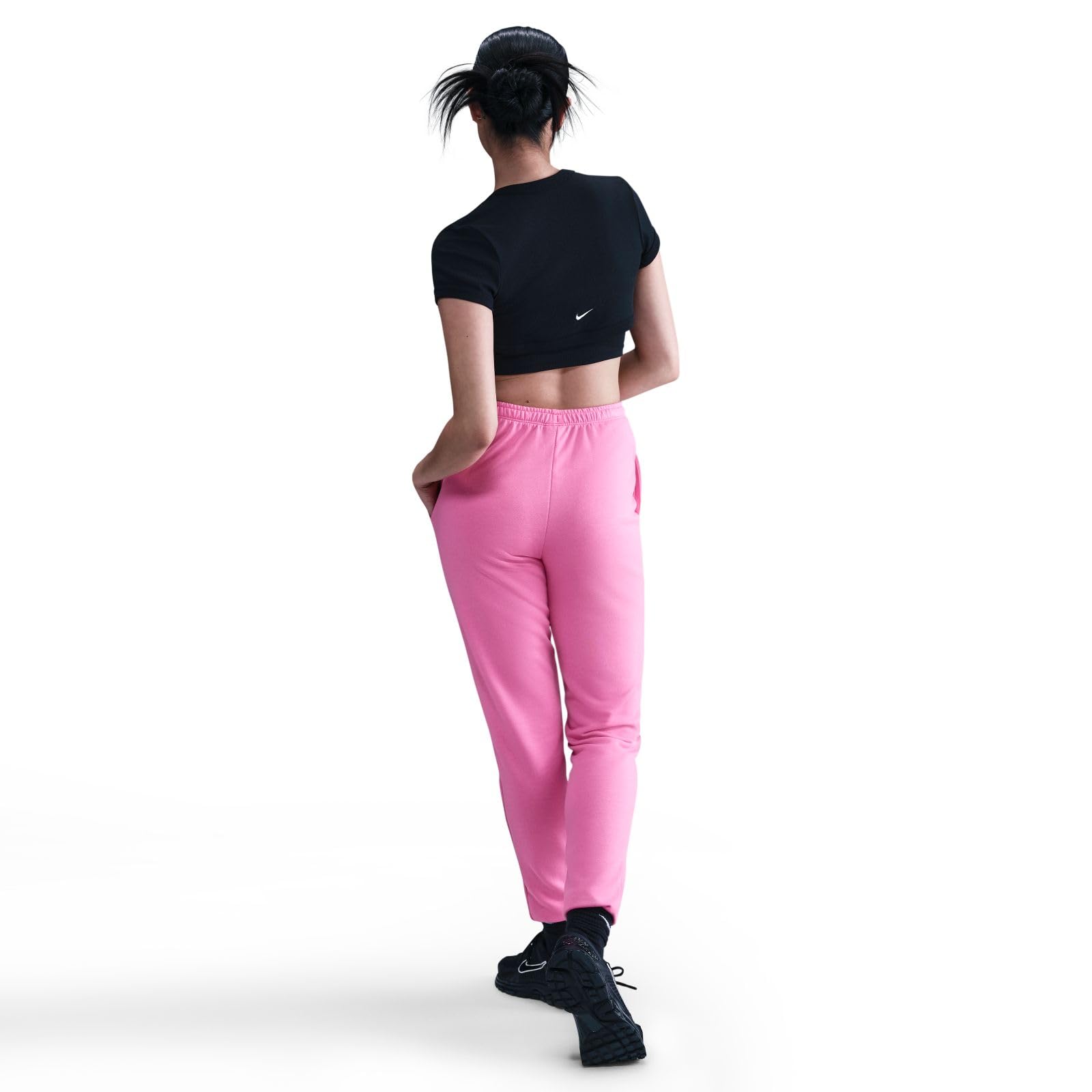 NIKE Damska odzież sportowa Chill Terry French Terry Trainingshose Mit Hohem Bund Und Schmaler Passform Für Damen French Terry Spodnie dresowe