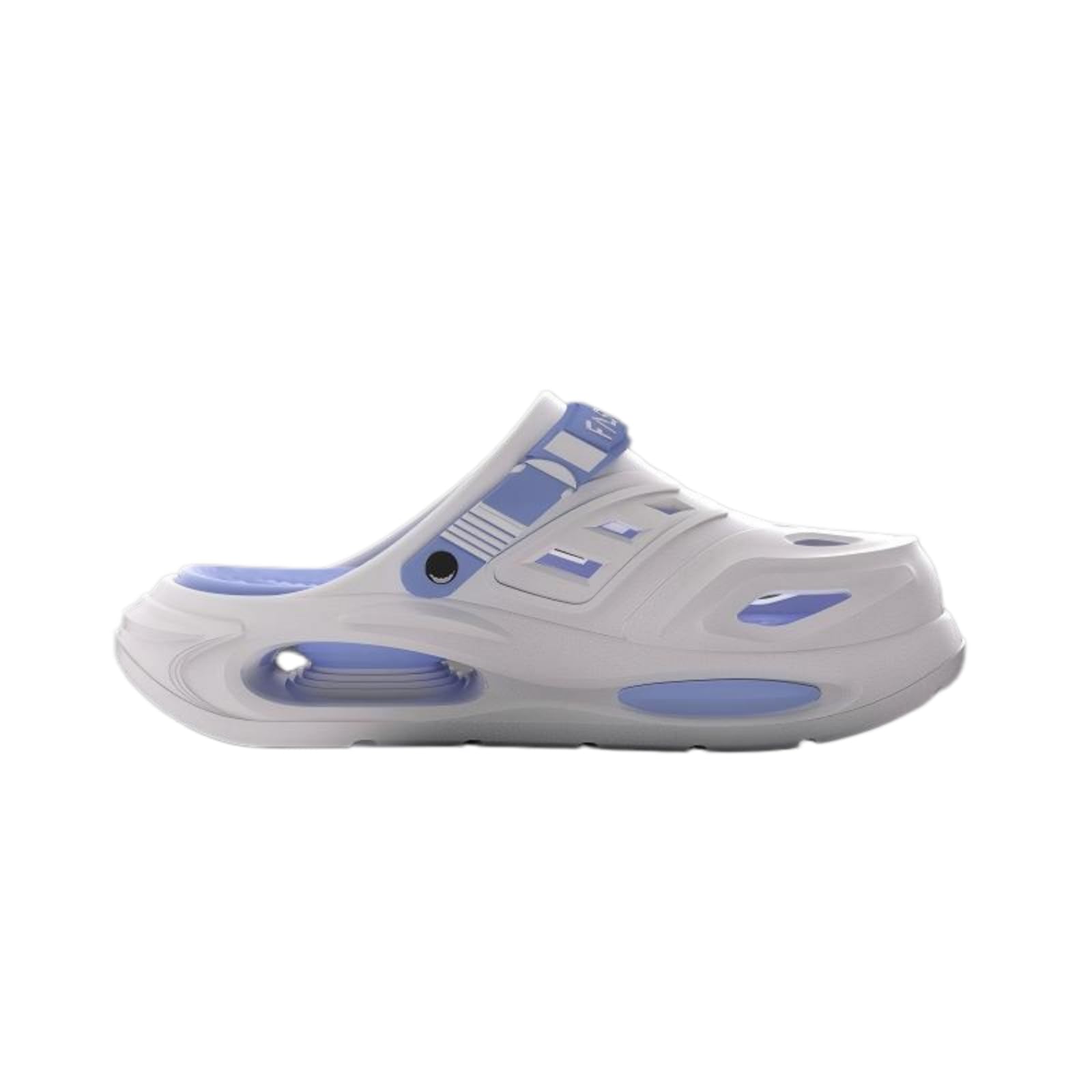 WANGSHUO Letnie kapcie unisex puste chodaki, modne grube podeszwy dwuczęściowe kapcie EVA, antypoślizgowe odporne na zużycie sandały outdoorowe-szary-40-41