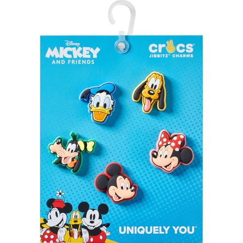 Image of Crocs Jibbitz Mickey & Friends Disney Shoe Charm Packs, Mickey & Friends, 5-Pack