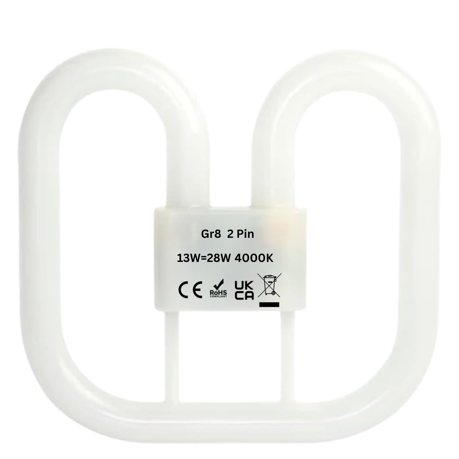 Izzy LED GR8 2D 2 Pin Light Lamp Bulb, 13W = 28W, 1550 Lumens, 4000K Cool White, Long Lasting Lifespan 20000 Hours