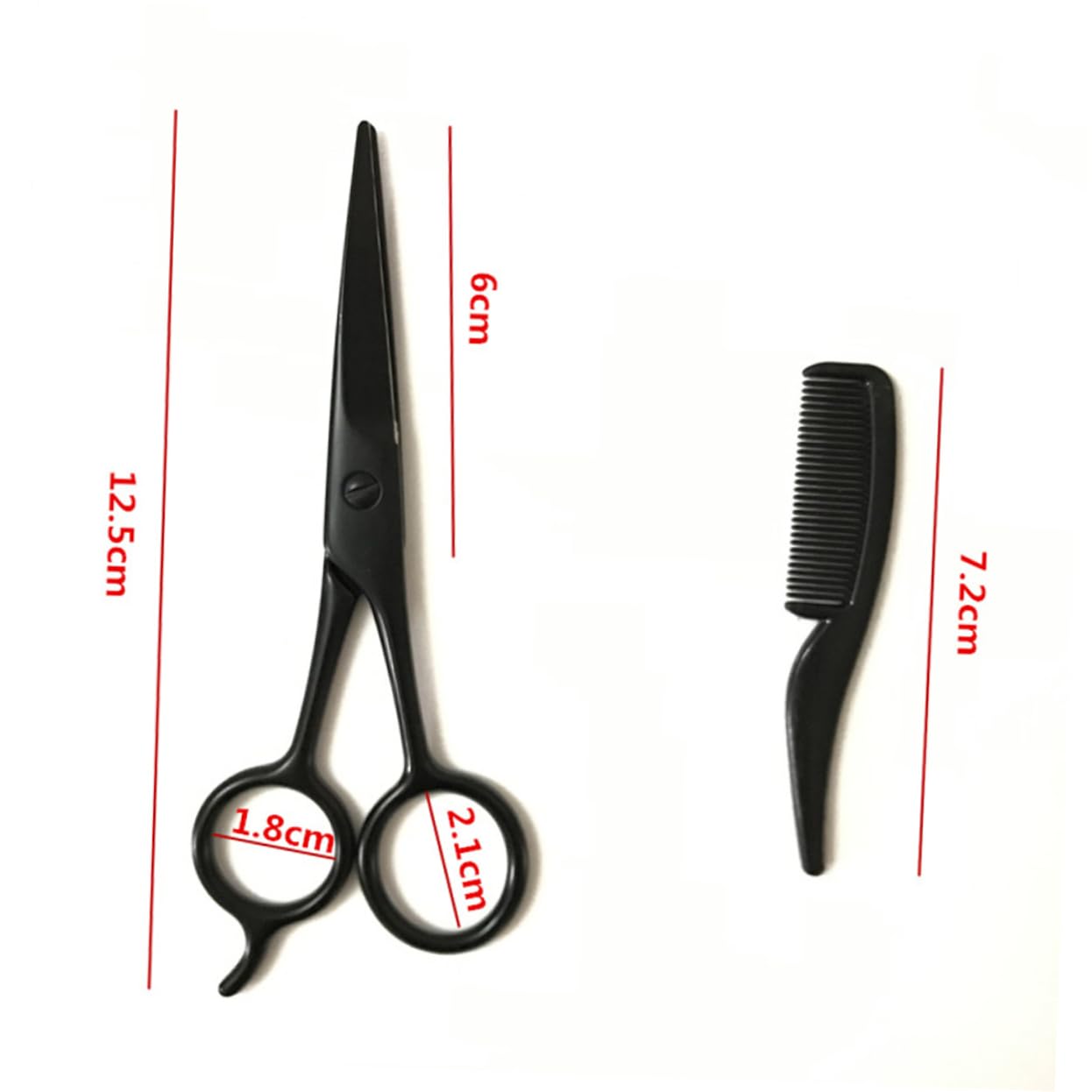 FRCOLOR Kit per La della Barba da 9 Pezzi Forbici di Precisione per Barba Pettine per Rifinire i Baffi per Lo Styling E L'uso in