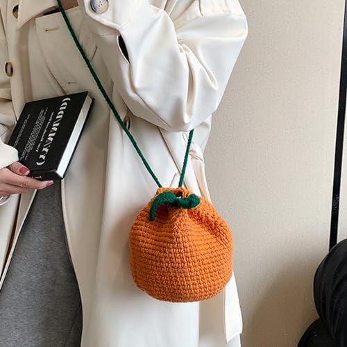 Novelty Hand-Crochet Crossbody Bag, Mini Cute Kawaii Knitted Shoulder Bag, Handwoven Crochet Handbags4