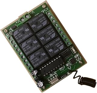 3000m DC 12V 24V 6CH 6 CH Small Channel Wireless Remote Control Controller Radio Switch Receiver 315/433 MHz - (Voltage: 12V, Size: 315Mhz)