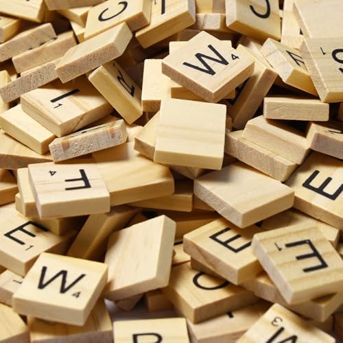 1200 piezas letras de madera para manualidades miniatura 5