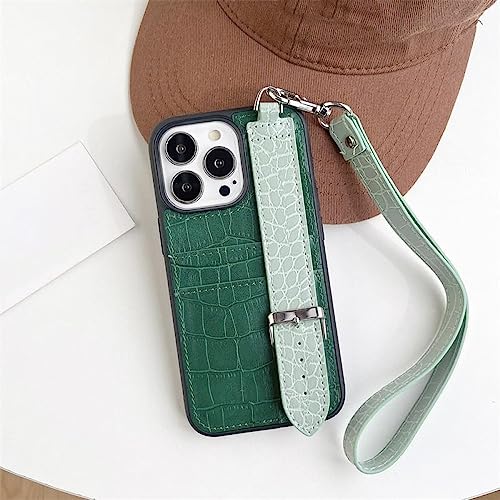 Coque de luxe double clip avec dragonne chic pour iPhone 14 Pro Max