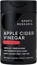 Apple Cider Vinegar with Cayenne Pepper | Made from Organic Fermented Apple Cider - Non-GMO Project Verified & Vegan Certified (120 Veggie Capsules)