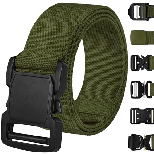 Image of TECEUM Tactical Belt - Heavy-Duty & Quick Release - Military, Work, Rigger, Duty & Utility Belt for Men