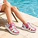 DREAM PAIRS Toddler Boys Girls Sport Sandals Cute Breathable Lightweight Outdoor Play Casual Closed Toe Hook and Loop for Toddlers/Little/Big Kids,Size 3 Little Kid,Pink,KKUMST2502