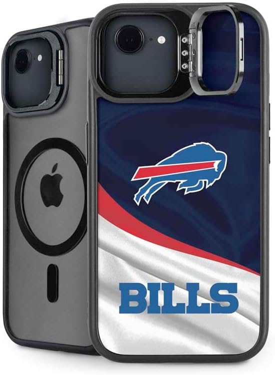 Skinit Kickstand Phone Case Compatible with iPhone 16e - Officially Licensed NFL Buffalo Bills Vintage Design
