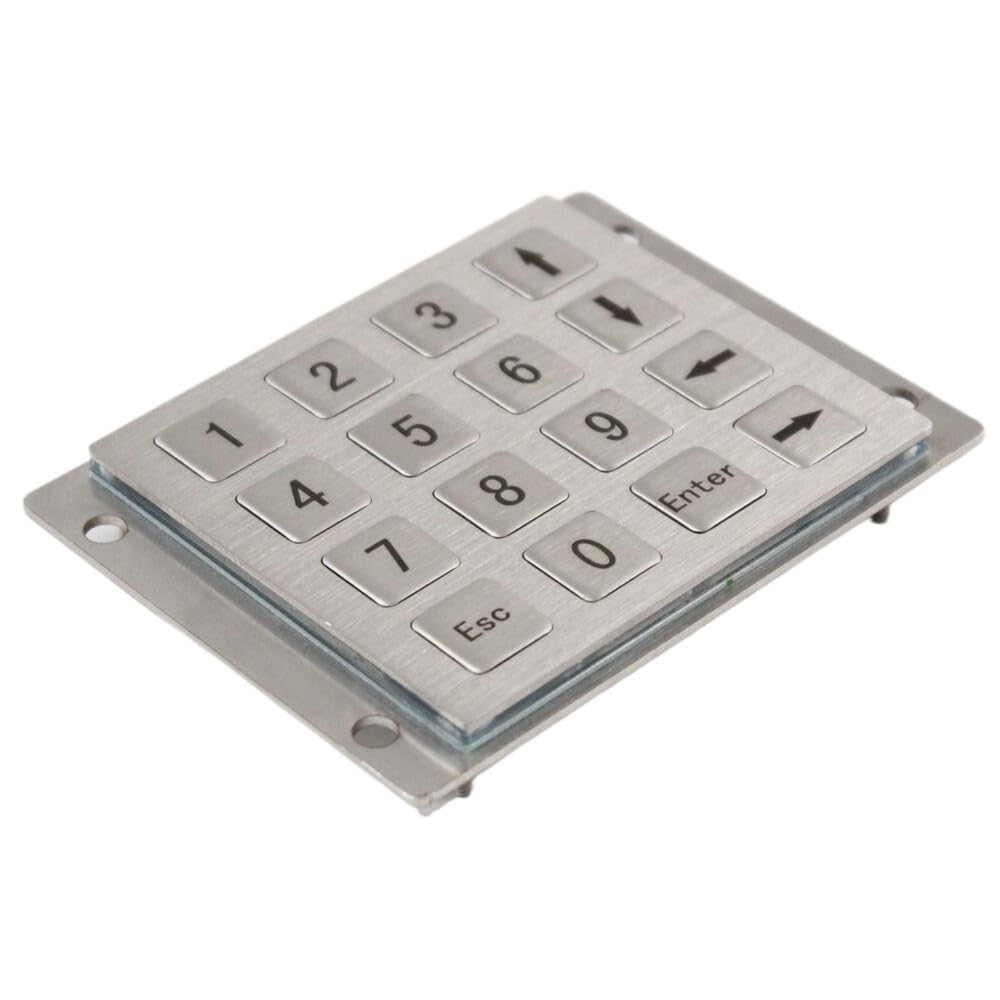 Mini tastierino numerico in metallo a 16 tasti, industriale incorporato for uso esterno