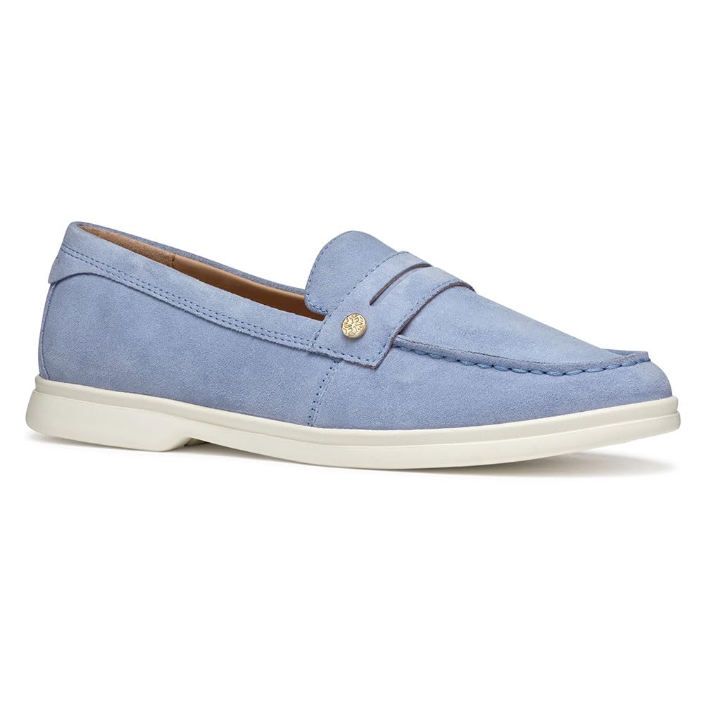 Geox Women's D XAND 3 D Loafer, Lt Blue, 7.5 UK