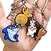 30PCS Random Cute Cartoon Keyring Bulk Pack | All-Different Mystery Keychains for Prizes Incentives, Birthday Gifts,Basket Stuffer
