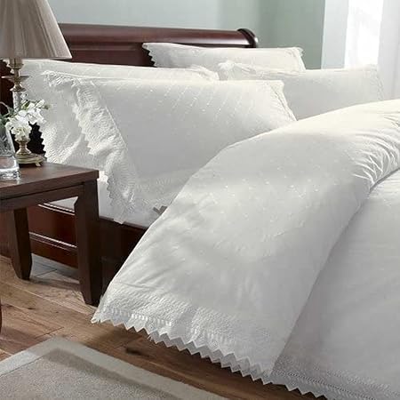 Laura Ashley - Draps pour Grand lit, Ensemble de literie en Percale de Coton, décoration d'intérieur Nette et fraîche (Ashfield Rose, Grand lit