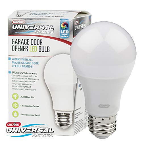 Image of Genie Garage Door Opener LED Light Bulb Model GLEDB2-R, White - 4000K, Radio Frequency Friendly | Reduces Interference, Radio Frequency Friendly, Vibration Resistant, Long-Lasting, Tested for Harsh Conditions, Universal