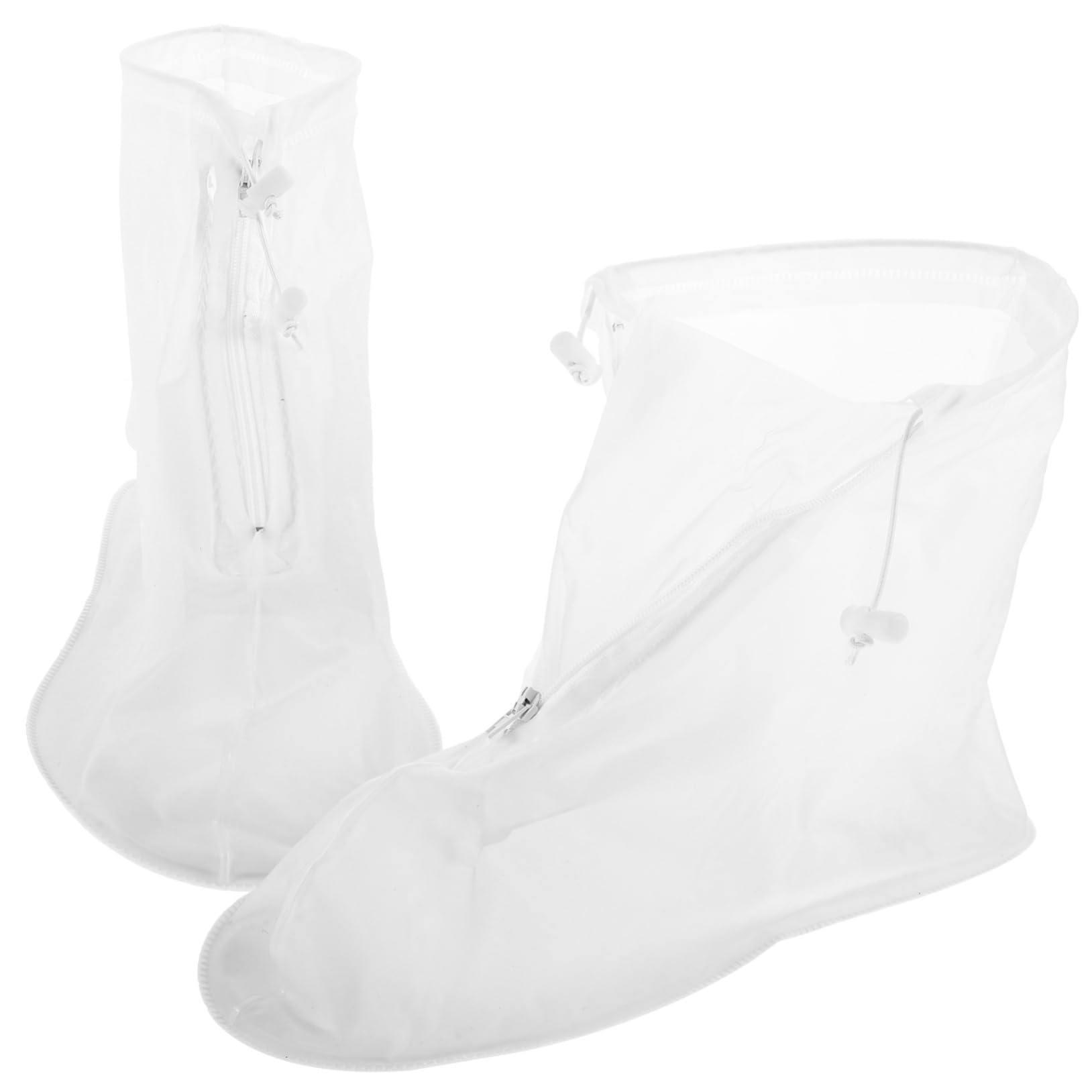 HANABASS Mens Deck Boots Waterproof Reusable Rain Boot Covers Waterproof Rain Gear Non-Slip Sole High-top Design for Outdoor Use Size l