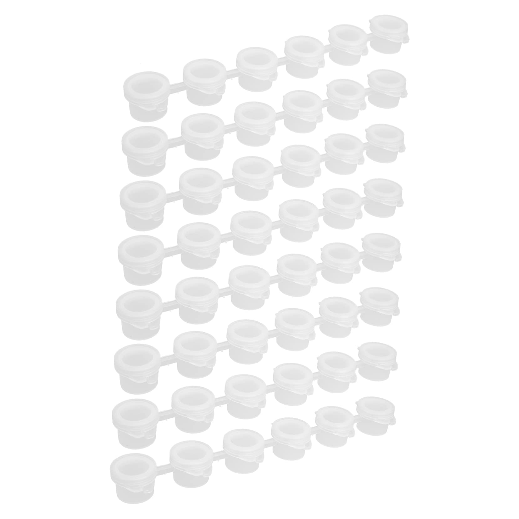 Operitacx Mini Paint Containers Lids for Boys and Girls 40pcs Paint Strips Storage Lids