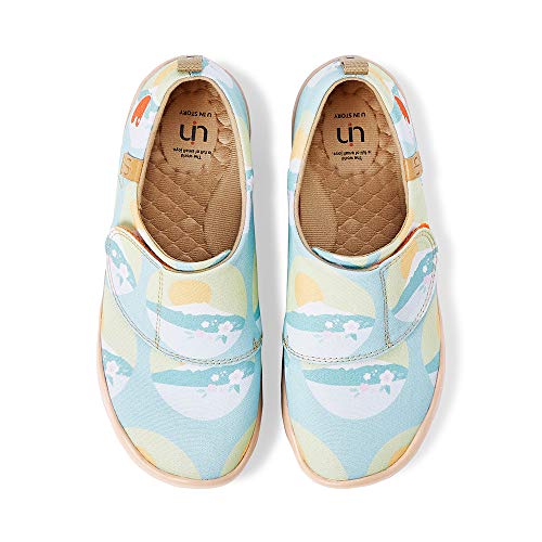 UIN Kid's Fashion Sneakers Lightweight Casual Comfortable Funny Painted Travel Shoes Boys Girls Loafers Sunrise at Fuji-Kid