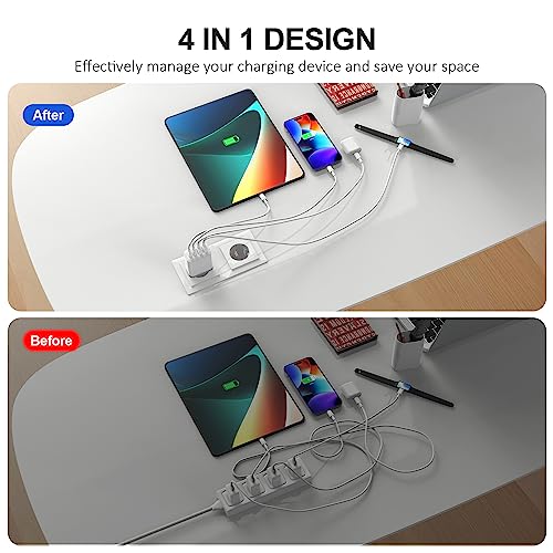 Caricabatterie Da Auto Veloce Da 36 W Con Voltmetro Digitale - Foto 9