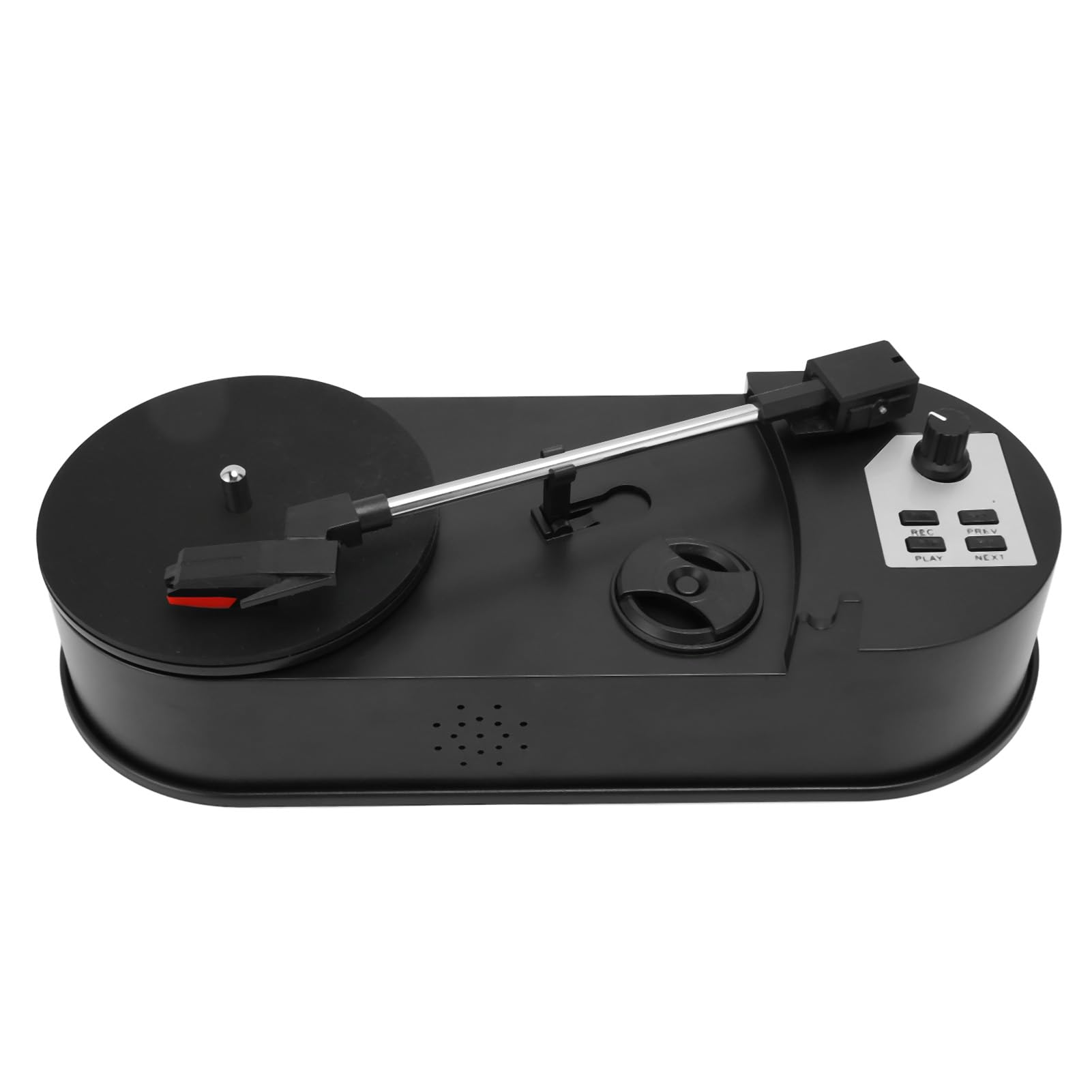 GOWENIC Convertitore per Giradischi retrò con USB MP3 e Uscita da 3,5 Mm |Mini Giradischi Portatile per Altoparlanti, Lettore in Vinile da 33 45 Giri/min, Design ABS Resistente