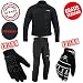 Produktbild Motorradkombi Biker Motorrad Textil Kombi wasserdichte Jacke, Hosen (5XL, Schwarz)
