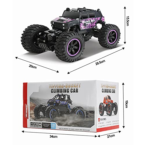 Songtai Remote Control Car, Purple Rc Truck 4X4 Off-Road Waterproof Function 360° Rotation, Suitable For Boys, Girls, Adult And Children's Toy #TOP7