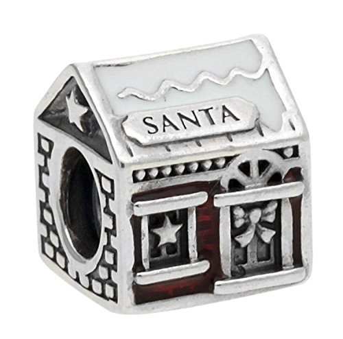 Pandora Perle Charm Silver House 792003ENMX Santa femminile
