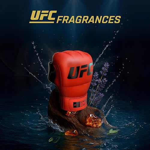 Image of UFC Ultimate K.O. - Cologne for Men and Body Spray Set - Aromatic Woody Perfume for Men with Lavender and Cedarwood Notes - Long Lasting Scent - 2 Pc