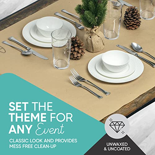 Made In Usa Brown Kraft Paper Jumbo Roll 30" X 2400" (200Ft) Ideal For Gift Wrapping, Art, Craft, Postal, Packing, Shipping, Floor Protection, Dunnage, Parcel, Table Runner, 100% Recycled Material #TOP2