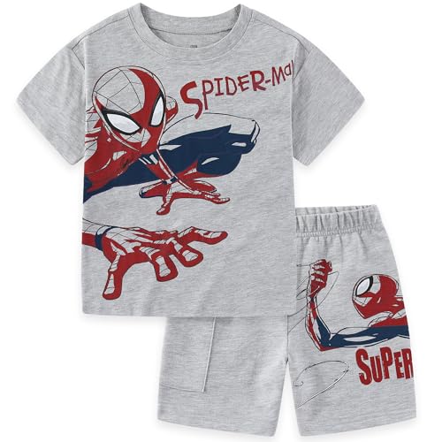 Image of Marvel Spider-Man Boys Short Sleeve T-Shirt and Shorts Set for Little and Big Kids