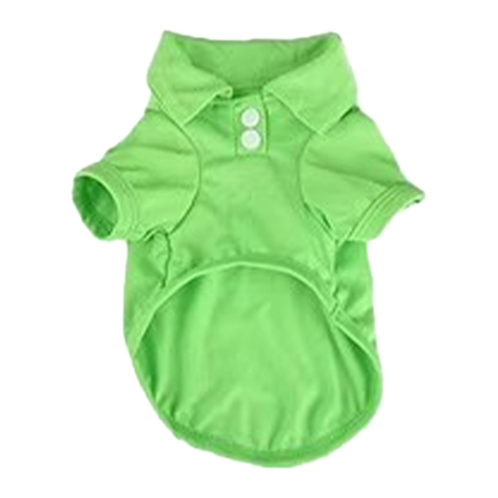 Pet Clothes T Shirt Pet Dog T Shirt Clothing Coat Top Pet Shirt Dog Clothing Pet Clothing Spring/Summer (Green, L)