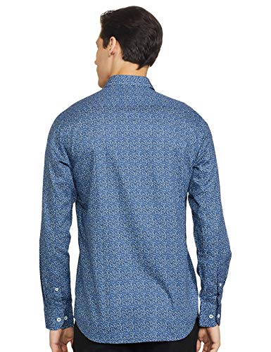 Image of Colorplus Men's Pure Cotton Print Pattern Tailored Fit Spread Collar Full Sleeve Casual Shirt