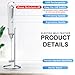 XIMU Milk Frother Handheld, USB Rechargeable 3 Speeds Mini Electric Milk Foam Maker Blender Mixer for Coffee, Latte, Cappuccino, Hot Chocolate, Egg Whisks & Stainless Steel Stand Included