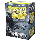 AT-11808 ドラゴンシールド カードスリーブ マット スタンダードサイズ ノングレア シルバー(100枚入り) パック