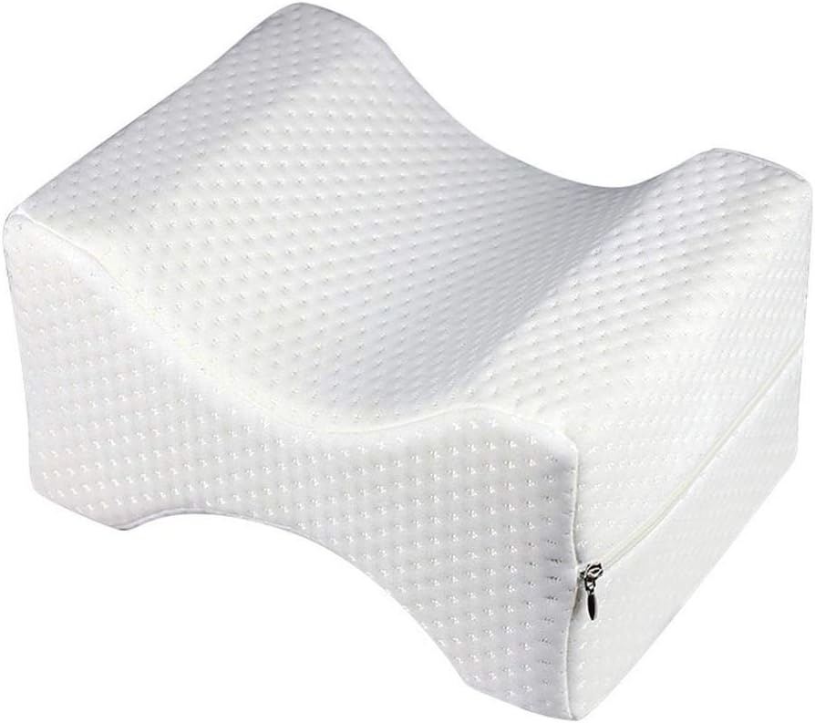 RESTBUY Orthopaedic Knee Support Pillow, Ergonomic Knee Support Cushion for Side Sleeper, Knee Pillow for Comfortable Sleeping, Pressure Relief Cushion, Gel Leg Pillow for Pain Relief